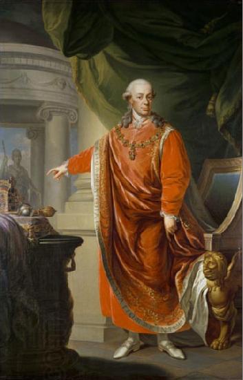 Donat, Johann Daniel Emperor Leopold II in the regalia of the oil painting picture